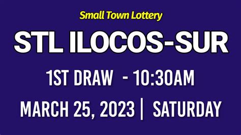 stl result ilocos sur today|STL ILOCOS SUR .